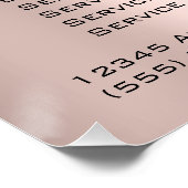 Prijslijst Eyelash Extension Makeup Artist Drives Perfect Poster (Hoek)