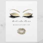 Prijslijst Flyer Black White Eye Licht God Lash Lu (Voorkant)