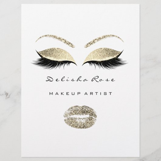 Prijslijst Flyer Black White Eye Licht God Lash Lu (Voorkant)