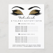 Prijslijst Flyer Schoonheidssalon Visagist Wit (Voorkant)