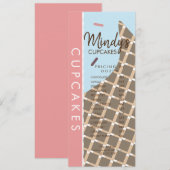 Prijslijst Flyer voor Thuisbakkery Cupcakes D Kaart (Voorkant / Achterkant)