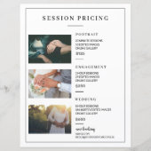 PRIJSLIJST FOTOGRAFIE (Voorkant)