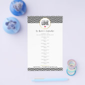 PRIJSLIJST gemaakt met liefde voor moderne zwarte  Flyer (Enkel)