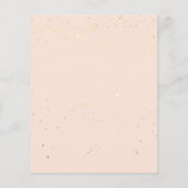 Prijslijst Glitter Goud Confetti Make-up Artiest L Flyer (Achterkant)