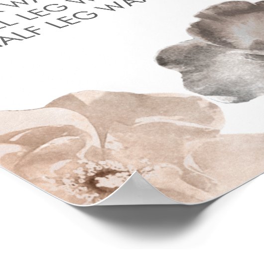 Prijslijst haar schoonheidssalon kapper menu poste poster (Hoek)