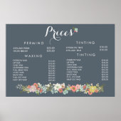 Prijslijst haar schoonheidssalon schoonheidsspecia poster (Voorkant)