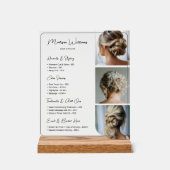 Prijslijst Kapsalon Kappers Diensten Acryl Bord (Voorkant)