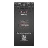 Prijslijst Kapsalon Minimalistisch en Elegant Reclamekaart (Achterkant)