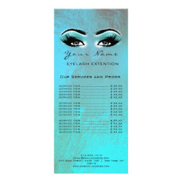 Prijslijst Lashes Extension Makeup Artist Ocean Reclamekaart