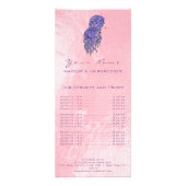 Prijslijst Lashes Hairdresser Makeup Zeemeermin Ro Reclamekaart (Achterkant)