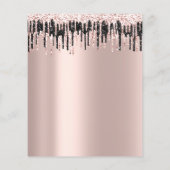 Prijslijst Make-up  Rose Glitter Wimpers Zwarte Dr Flyer (Achterkant)