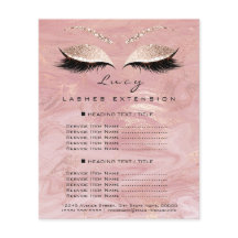 Prijslijst Makeup Artist Beauty Lash Glitter Marbl