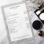 Prijslijst met moderne zilver Glitter Salon  Flyer<br><div class="desc">Modern,  zilver,  glitter,  salon,  prijslijst flyer. Geef uw product in een paar minuten uit door uw gegevens toe te voegen. U kunt het lettertype/de kleur/de positie wijzigen door het lettertype "verder aan te passen".</div>