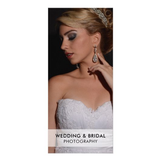 Prijslijst Moderne Zwart-witfotografie Reclamekaart (Voorkant)