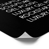 Prijslijst Muurposter Bloemenkrans Salon Menu Poster (Hoek)