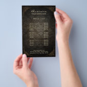 Prijslijst |  omhuld Damask Beauty Salon Flyer (Hand)