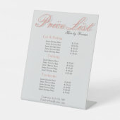 Prijslijst Pedestal Display Editable Reclamebord Met Voetstuk (Voorkant)