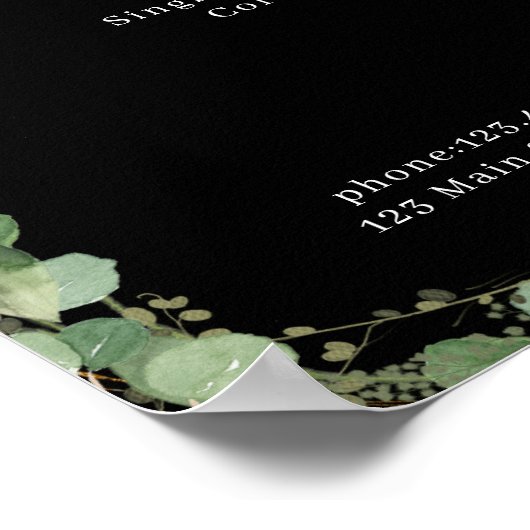 Prijslijst Poster Groen Salon (Hoek)