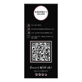 Prijslijst professioneel salonmenu Roze Roze Goud Reclamekaart (Achterkant)