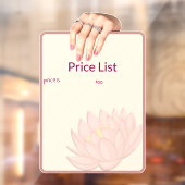 Prijslijst Raam Sticker (Vel 2)