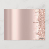 Prijslijst Roos Gold Drives Eyelashes Makeup Brows Briefkaart (Achterkant)