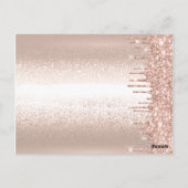 Prijslijst Roos Gold Drives Eyelashes Makeup Hair Briefkaart (Achterkant)