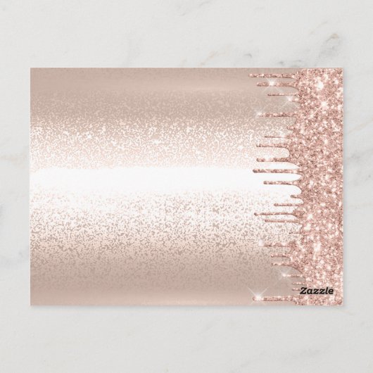 Prijslijst Roos Gold Drives Eyelashes Makeup Hair Briefkaart (Achterkant)