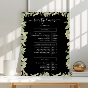 Prijslijst Salon Groenery    Poster