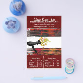 Prijslijst Salon Haarstylist Hair Flyer (Enkel)