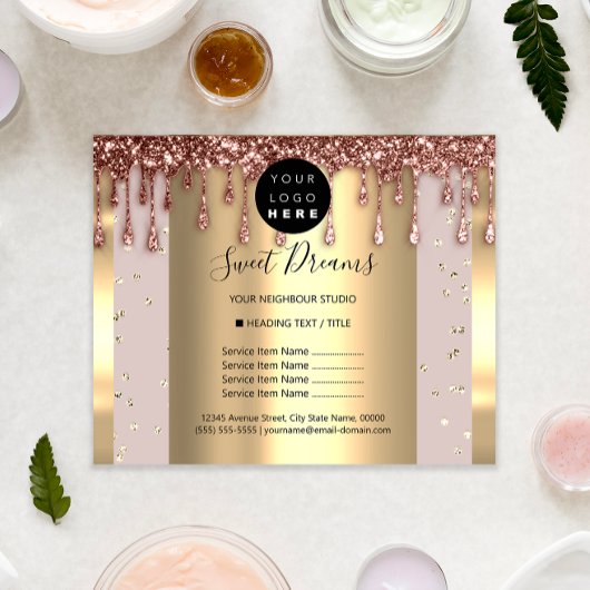 Prijslijst Schoonheid Make-up Nagels Roos SPA Flyer