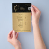 Prijslijst Schoonheidssalon Make-up Flyer (Hand)