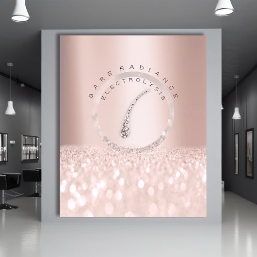 Prijslijst Schoonheidssalon Rose Glitter Electroly Flyer