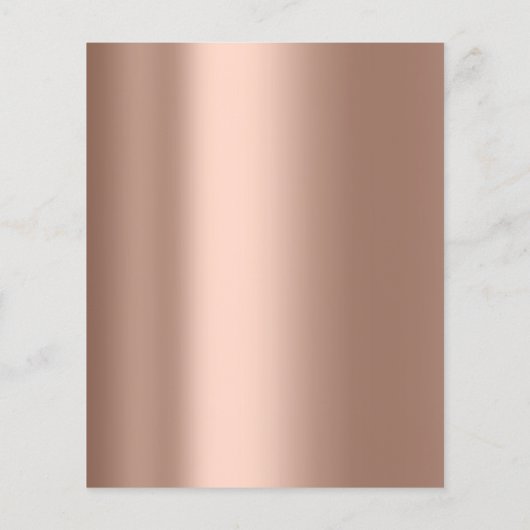 Prijslijst Schoonheidssalon Visagist Skinny Rose Flyer (Achterkant)