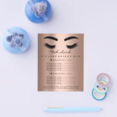 Prijslijst Schoonheidssalon Visagist Skinny Rose Flyer (Enkel)