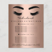 Prijslijst Schoonheidssalon Visagist Skinny Rose Flyer (Voorkant)