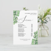 Prijslijst Service Menu Modern Foliage Hair Salon (Staand voorkant)