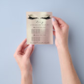 Prijslijst van 2 pagina's voor schoonheidswimpers flyer (Hand)