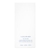 Prijslijst van artiest met handgemaakte Soap Maker Reclamekaart (Achterkant)