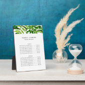 Prijslijst van de Tropische Binnenlandse Ontwerper Fotoplaat (Zijkant)