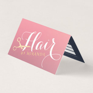 Prijslijst van Haarstylist Makeup Salon Gold-schaa Visitekaartje