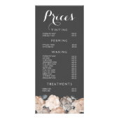 Prijslijst van hair Beauty Salon Beautician Menu (Voorkant)