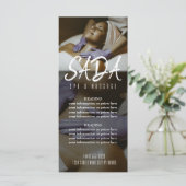 Prijslijst van het massagemenu Spa Salon Menu (Staand voorkant)
