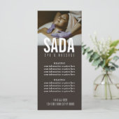 Prijslijst van het massagemenu Spa Salon Menu (Staand voorkant)