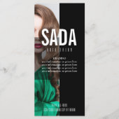 Prijslijst van het menu Hair Salon (Voorkant)