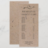Prijslijst & van Homemade With Love Bakery Menu (Voorkant / Achterkant)