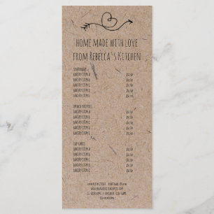 Prijslijst & van Homemade With Love Bakery Menu