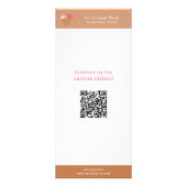 Prijslijst van ijsmenu & statiefkaart reclamekaart (Achterkant)