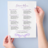 Prijslijst van lavender Paars Crown Lijst Services Flyer (Hand)