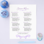 Prijslijst van lavender Paars Crown Lijst Services Flyer (Enkel)