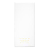 Prijslijst van legant goud en roze vlinder reclamekaart (Achterkant)